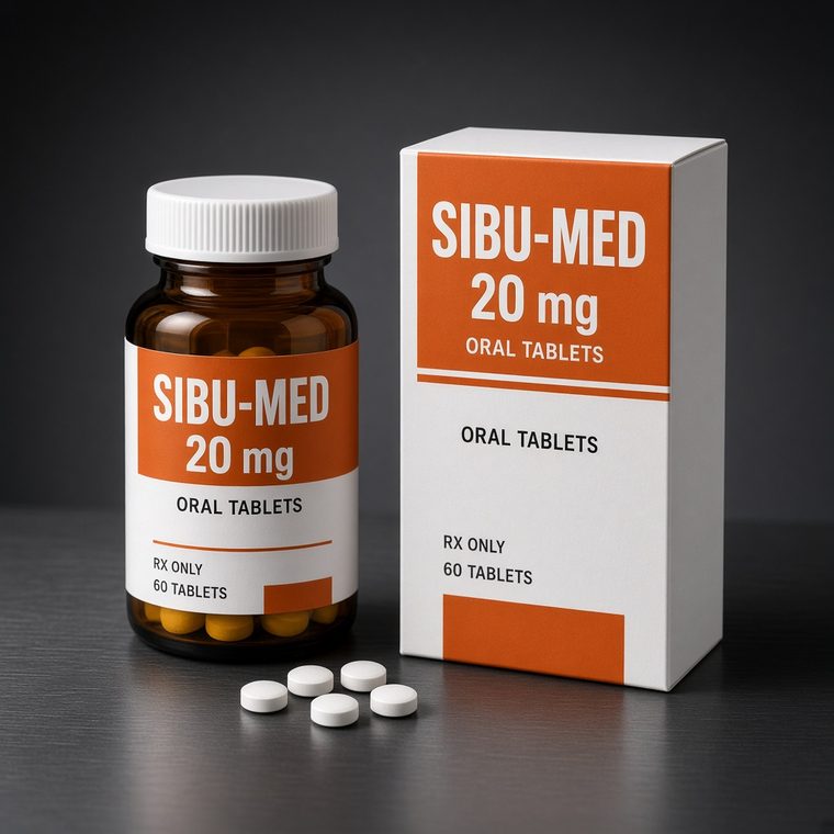 Bioniche Pharma Sibu-Med 20 mg - 60 Tablets · 20 mg/tab