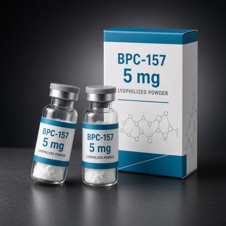 BPC-157 Pentadecapeptide (Body Protection Compound) supplied by Peptide Sciences / ZPHC, sealed pharmaceutical packaging