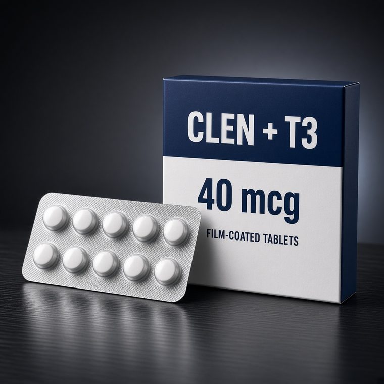 Fat Burner Tablets (Clenbuterol & T3) · 40 mcg / 25 mcg
