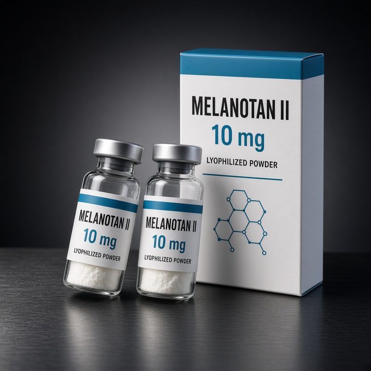 Melanotan 2 (MT-2 Tanning & Libido) supplied by Peptide Sciences, sealed pharmaceutical packaging