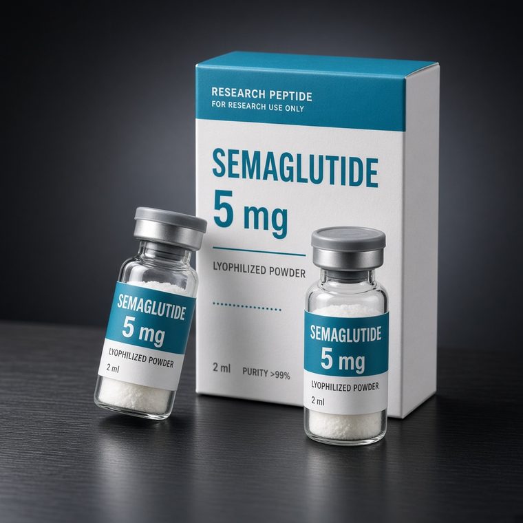 Semaglutide 5 mg (GLP-1 Weight Management) · 5 mg lyophilized vial