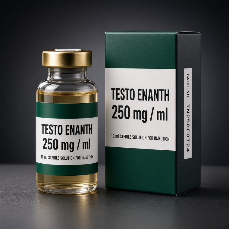 Testosterone Enanthate Injections supplied by ZPHC / Hilma Biocare, sealed pharmaceutical packaging